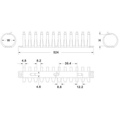TRU COMPONENTS 1593221 TC-FDR30203 Kabelbundelhouder 29 mm (max) Grijs 1 stuk(s) TRU COMPONENTS 1593221 TC-FDR30203 Kabelbundelhouder 29 mm (max) Grijs 1 stuk(s)