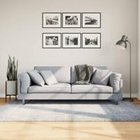VidaXL Vloerkleed pamplona shaggy hoogpolig modern 140x200 cm blauw - thumbnail