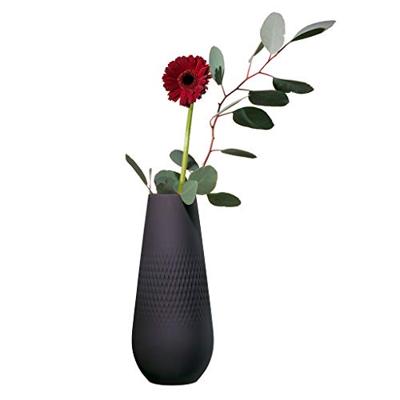 Villeroy & Boch Manufacture Collier Noir Vaas Carre L 22,5 cm Villeroy & Boch Manufacture Collier Noir Vaas Carre L 22,5 cm
