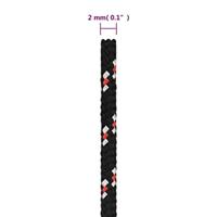 Boot touw 2 mm 250 m polypropyleen zwart - thumbnail