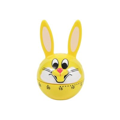 Kookwekker haas Geel 6x10,5cm