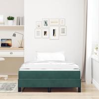 Boxspringbed met matras Donkergroen 120 x 200 cm Fluweel - thumbnail