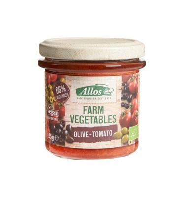 Farm vegetables tomaat & olijf bio
