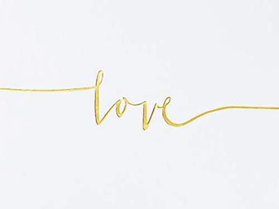 Gastenboek Love goud