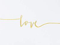 Gastenboek Love goud - thumbnail