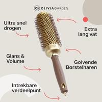 Olivia Garden Blow Out Speed Gold and Brown 45mm - thumbnail