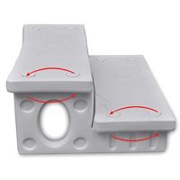 VidaXL Spatrap wit - thumbnail