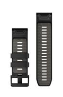 Garmin QuickFit, 26mm zwart/kiezelgrijze siliconen band - thumbnail