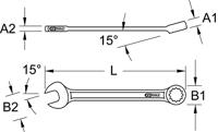 KS Tools 963.7283 963.7283 Ring-steeksleutel Sleutelbreedte (metrisch) 24 mm - thumbnail