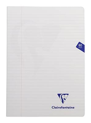 Clairefontaine schrift mimesys voor ft A4, 80 bladzijden, kaft in PP, gelijnd, geassorteerde kleuren
