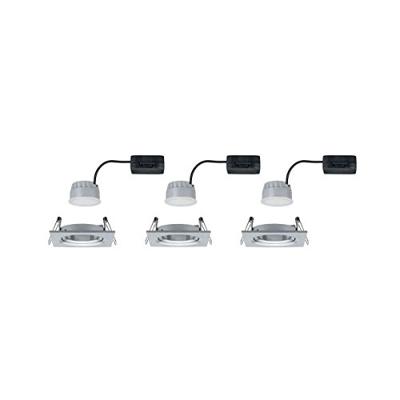 Paulmann 93492 Inbouwlamp Set van 3 stuks 18 W Aluminium (gedraaid)