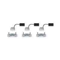 Paulmann 93492 Inbouwlamp Set van 3 stuks 18 W Aluminium (gedraaid) - thumbnail