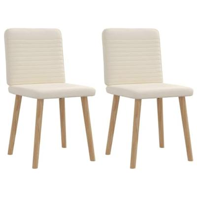 Eetkamerstoelen 2 st linnen