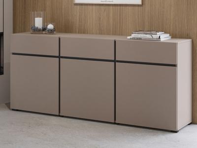 Dressoir CROSSAIR 3 deuren 3 lades taupe