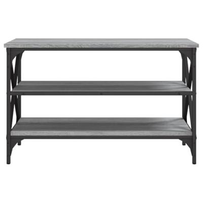 Tv-meubel 80x40x50 cm bewerkt hout grijs sonoma eikenkleurig
