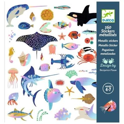 Stickers oceanen - DJECO blauw
