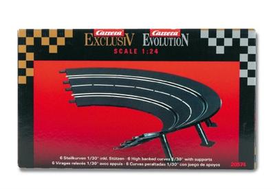Carrera 20020574 Evolution, DIGITAL 132, DIGITAL 124 Steile bochten 1/30°