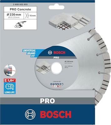 Bosch Accessoires Diamantdoorslijpschijf Best for Concrete 230 x 22,23 x 2,4 x 15 mm 1st - 2608602655 Bosch Accessoires Diamantdoorslijpschijf Best for Concrete 230 x 22,23 x 2,4 x 15 mm 1st - 2608602655
