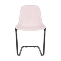Zuiver Eetkamerstoel 'Thirsty' Gerecycled PET, kleur Roze - thumbnail