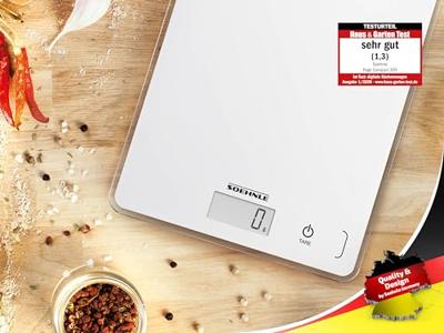 Soehnle KWD Page Compact 300 Keukenweegschaal Digitaal Met wandbevestiging Weegbereik (max.)=5 kg Wit 200 x 150 x 13