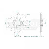 ESJOT Sprocket 520 15z racing - thumbnail