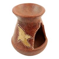 Aromabrander Terracotta - Sterren (ca. 13 x 10 cm) - thumbnail