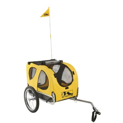 M-Wave hondenaanhangwagen 16" 68x43.5x50cm max 30kg - thumbnail