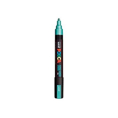 Uni Posca verfmarker pc5m metallic groen - conische punt 2,5 mm
