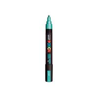 Uni-Posca Posca marker, afm pc-5m, lijndikte 2,5 mm, medium, groen metallic, 1 stuk - thumbnail