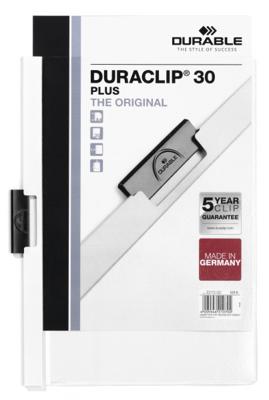 Durable DURACLIP® PLUS 30 221302 DIN A4 Wit