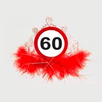 60 jaar Verkeersbord Tiara - thumbnail