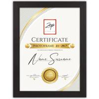 Zep V4721B Certificate Black 21x29,7 cm - thumbnail