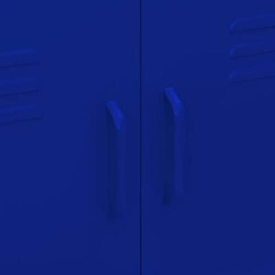 Opbergkast 80x35x101,5 cm staal marineblauw