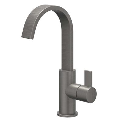 IVY Pact Wastafelkraan - Hoge Cascade Draaibare Uitloop - Geborsteld Metal Black PVD