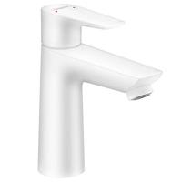 Hansgrohe Wastafelmengkraan Talis E 110 Eengreeps met Trekwaste Mat Wit - thumbnail