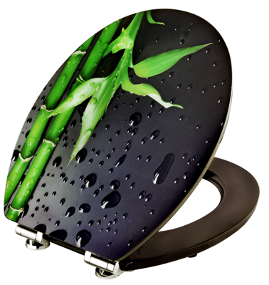 Cornat Wc-Bril Acrylaat Piano Black Sc Zw - KSDSC304