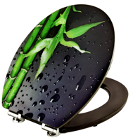 Cornat Wc-Bril Acrylaat Piano Black Sc Zw - KSDSC304 - thumbnail