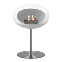 Le Feu Biohaard Wit Ground Steel Low - Roestvrij Staal - thumbnail