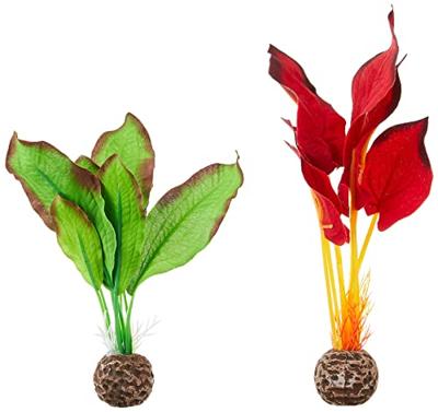 BiOrb zijden plantenset klein groen & rood aquarium decoratie