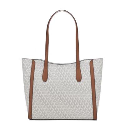 Schoudertas Michael Kors Leida Beige 34 x 29 x 12 cm
