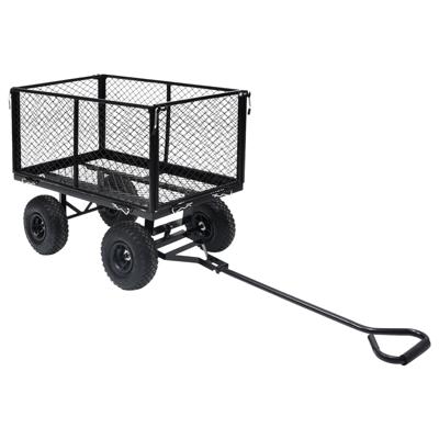 VidaXL Tuinwagen 350 kg zwart