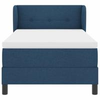 Boxspringbed met matras stof blauw 80x200 cm - thumbnail
