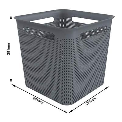 Rotho BRISEN Opbergmand 29.1x29.1x28.1 cm 18L Antraciet