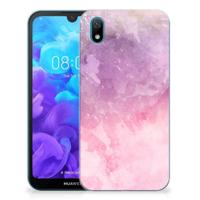 Smartphone hoesje Huawei Y5 (2019) Pink Purple Paint - thumbnail
