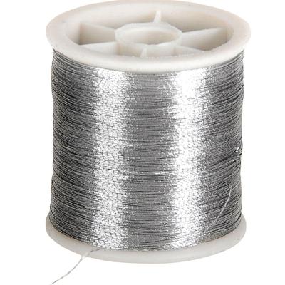 Creativ Company Naaigaren, dikte 0,15 mm, zilver, 100 m/ 1 rol