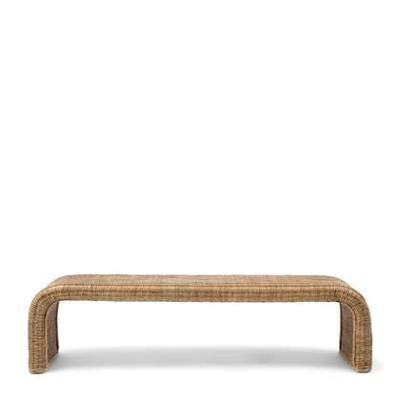 Rivièra Maison Bankje 'Santos' Rattan, 160cm