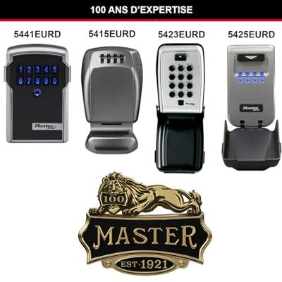 Sleutelkluis Master Lock 5423EURD Zwart Zwart/Gris Zink - thumbnail