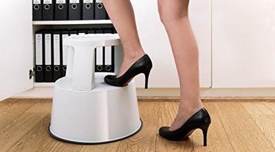 Rolkruk staalplaat rood hoogte met/zonder belasting 430/440 mm bovenste d. 295 m