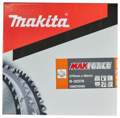 Makita Accessoires Cirkelzaagblad | Hout | 270X30X2,6 40T 20G - B-32378 Makita Accessoires Cirkelzaagblad | Hout | 270X30X2,6 40T 20G - B-32378