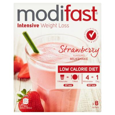 Modifast Intensive Strawberry Flav.milkshake 8x55g